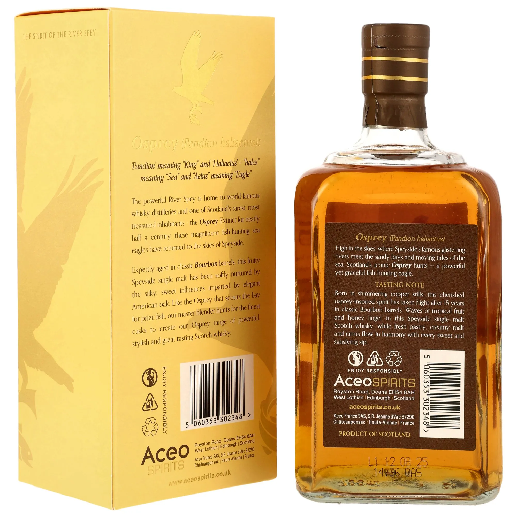 Glentauchers 15 Year Old Single Malt - Bourbon Cask Finish - Osprey