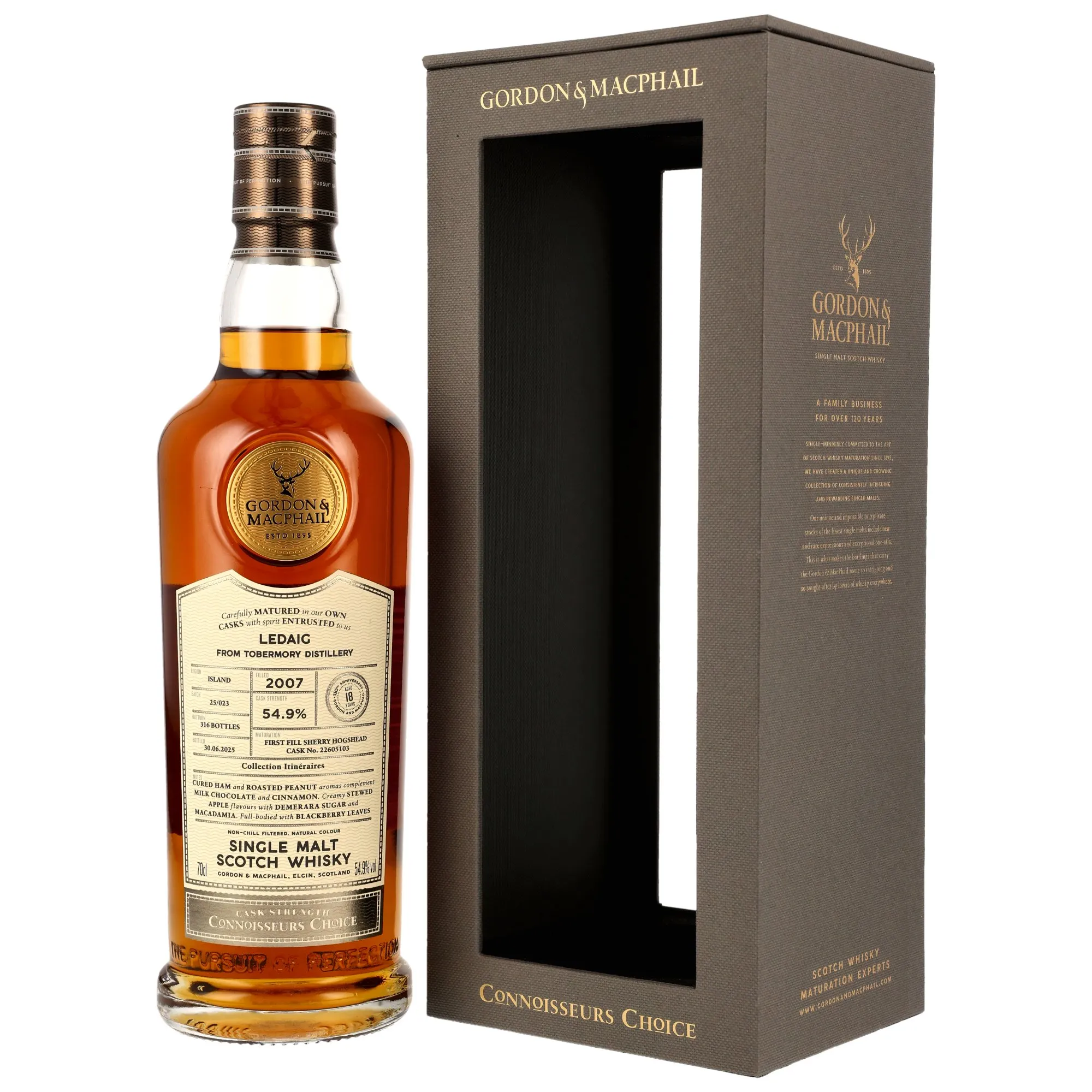 Ledaig 2007/2025 - 18 Jahre - G&M CC - 1st Fill Sherry Cask #22605103 Itineraires