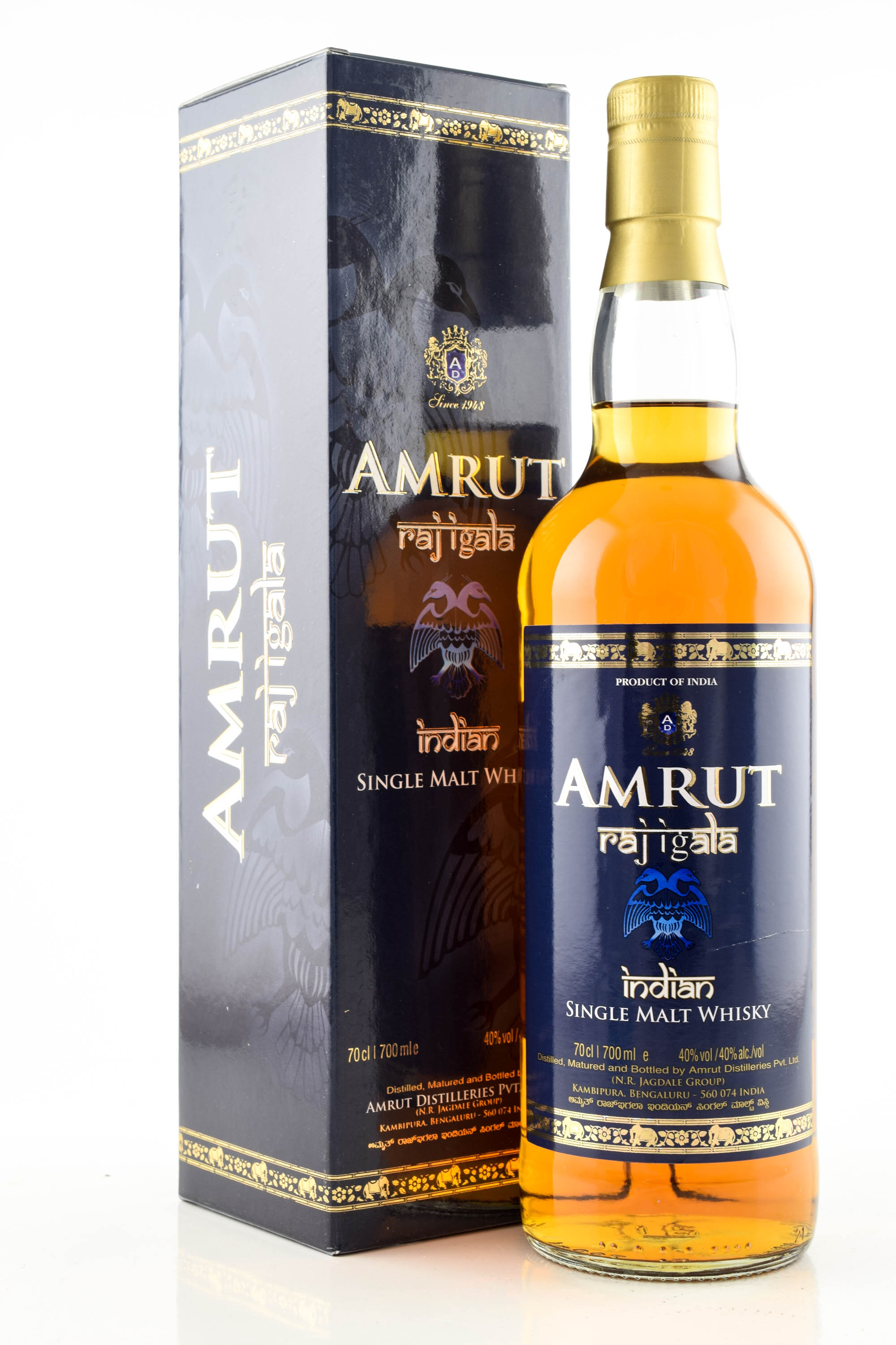 *Amrut Raj Igala 40%vol. 0,7l - ohne Geschenkpackung