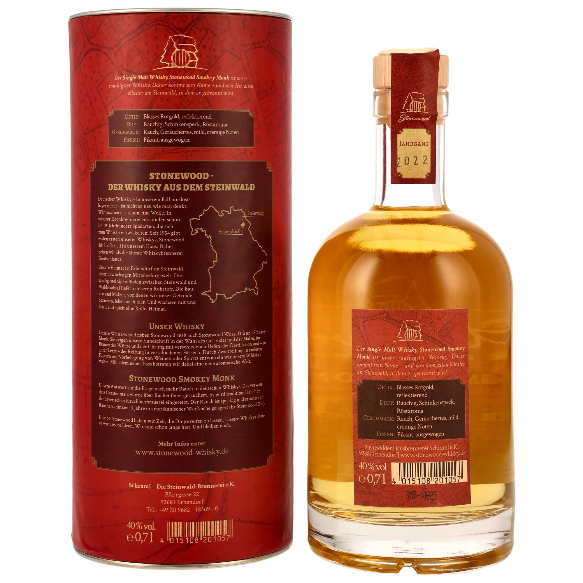 Stonewood Distillery 2022 - 3 Jahre - Smokey Monk