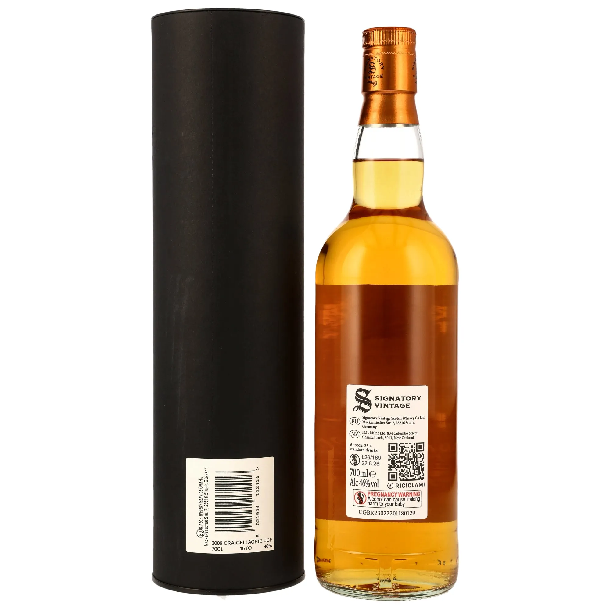 Craigellachie 2009/2026 - 16 Year Old - 1st Fill Bourbon Barrels - Sig un-chill