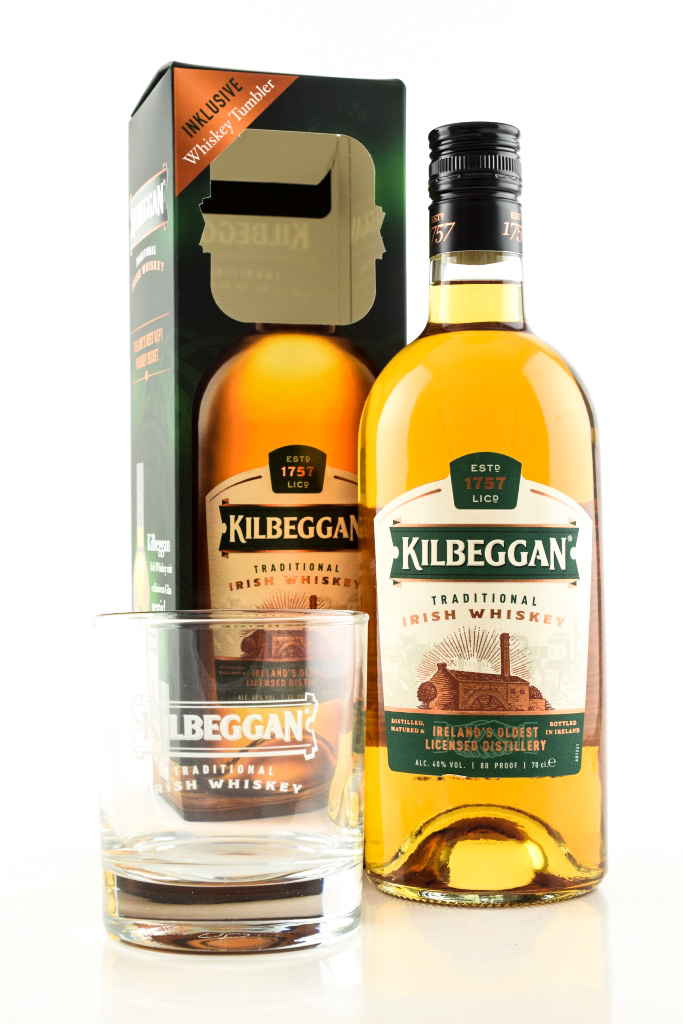 | Kilbeggan Whisky 0,7l vol. of | Home Irischer Malts glass | Whiskey 40% | Countries