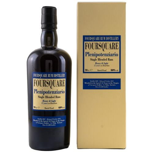 Foursquare Plenipotenziario Bourbon Single Blended Rum 60%vol. 0,7l