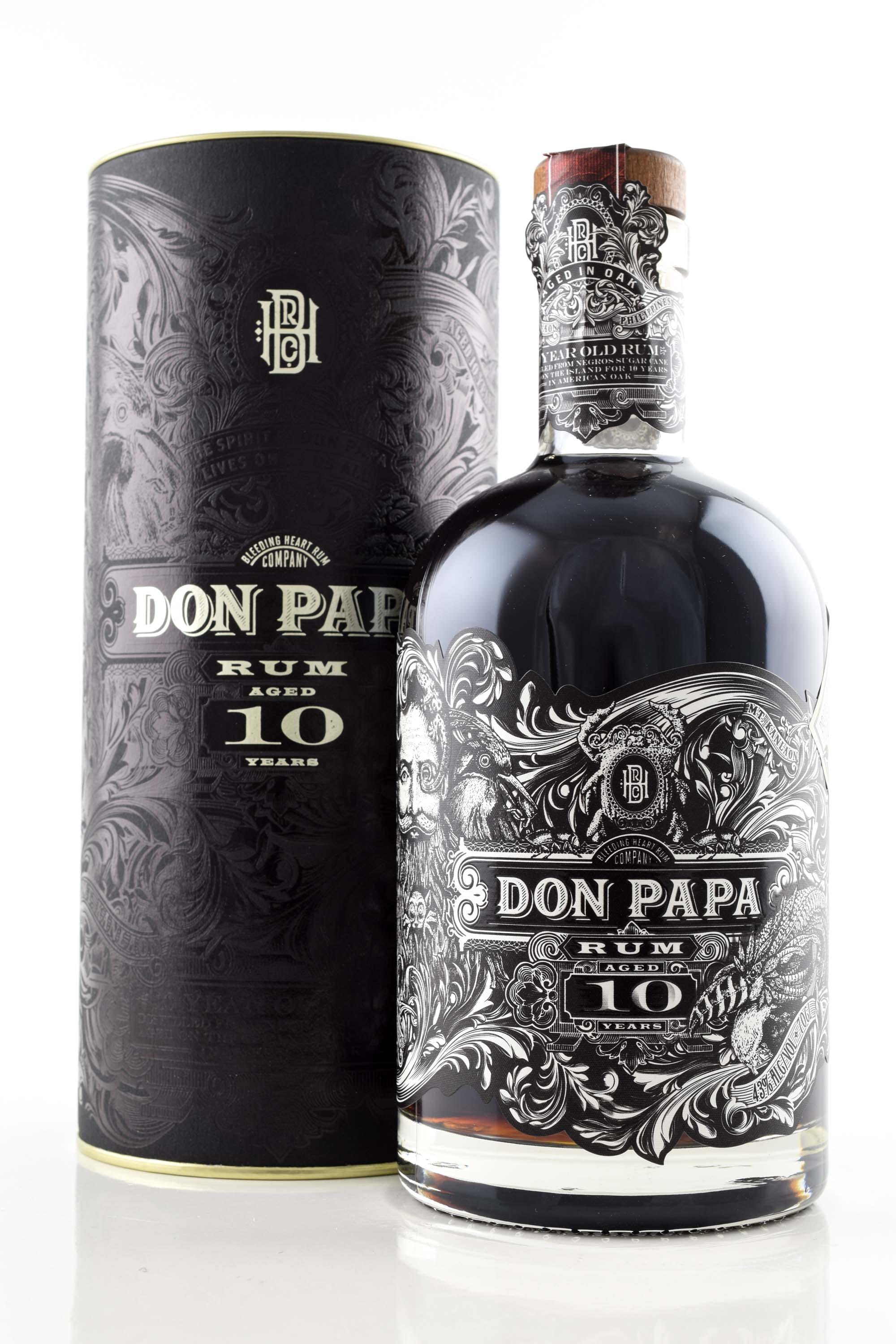 type | vol. | Don by lid Home Rum Rum metal | 43% Old Rum - Year | 10 0.7l Malts of Papa