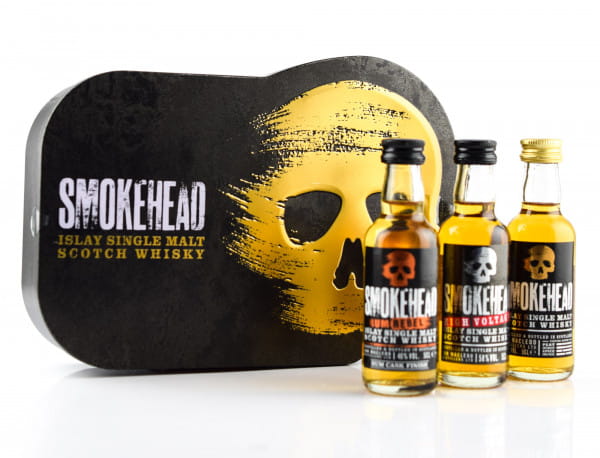 Smokehead Skull Gift Tin 43/46/58%vol. 3x 0,05l
