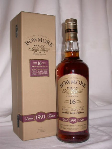 Bowmore 16 Jahre 1991/2007 Port Matured 53,1%vol. 0,7l
