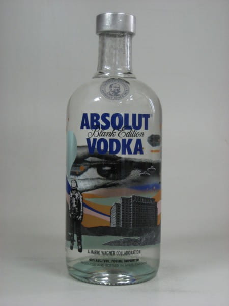 Absolut Vodka Blank Edition Mario Wagner 40%vol. 0,7l