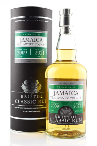 Jamaica Trelawney County 2009/2021 Bristol Classic Rum 47,5%vol. 0,7l