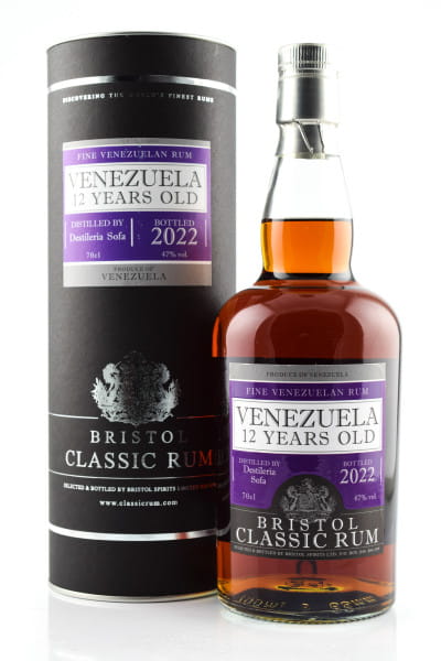 Venezuela Rum 12 Jahre 2010/2022 Bristol Classic Rum 47%vol. 0,7l