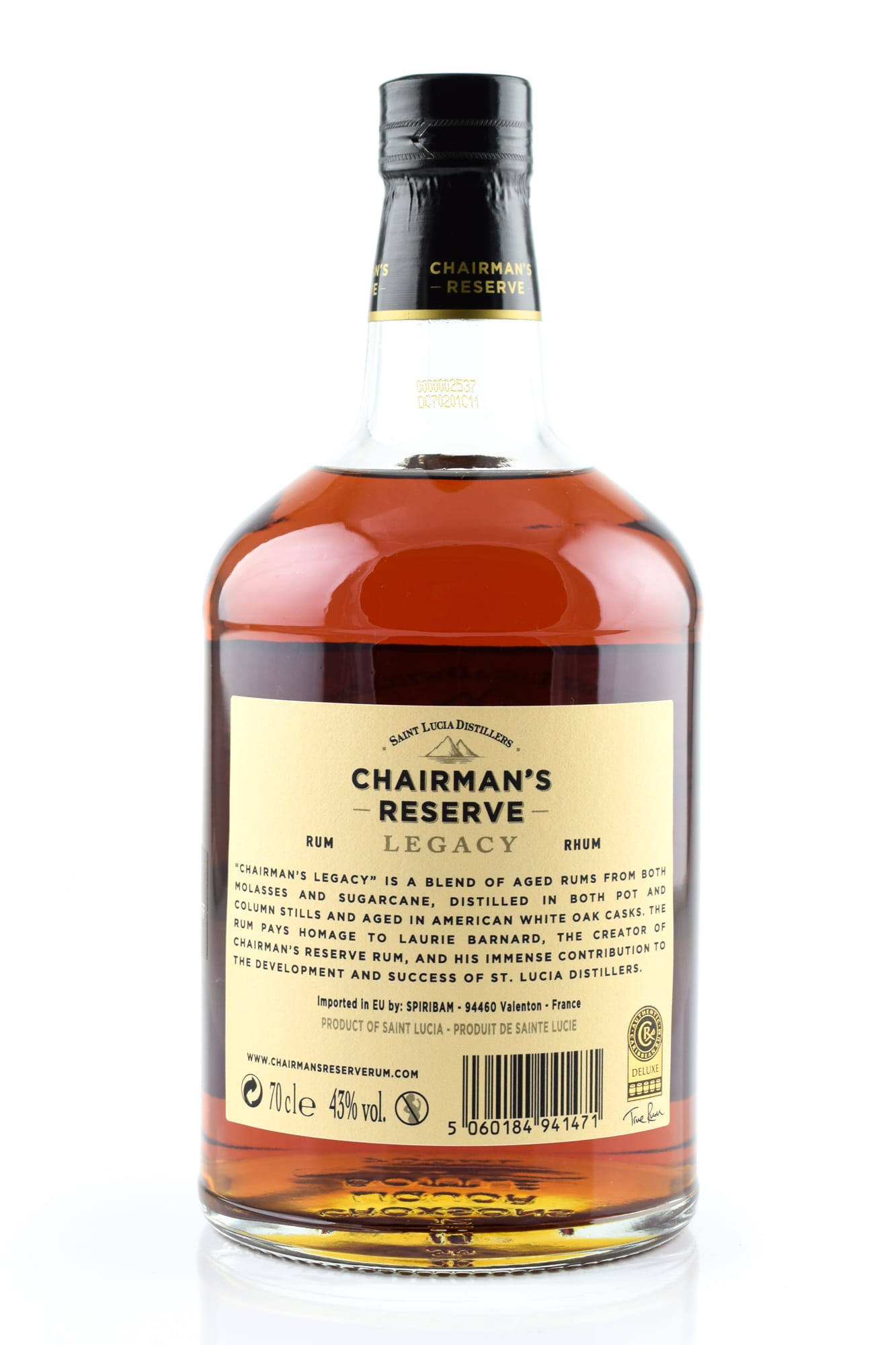 Chairman\'s Reserve Home of Rum Rum 0,7l | by Legacy type | Malts 43%vol. Rum | 