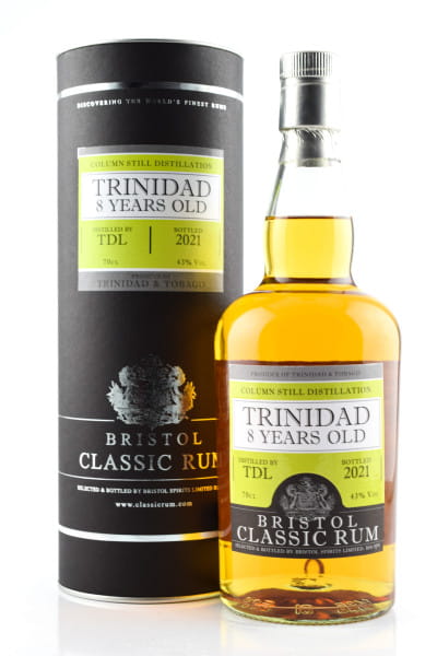 Trinidad Rum 8 Jahre 2013/2021 Bristol Classic Rum 43%vol. 0,7l