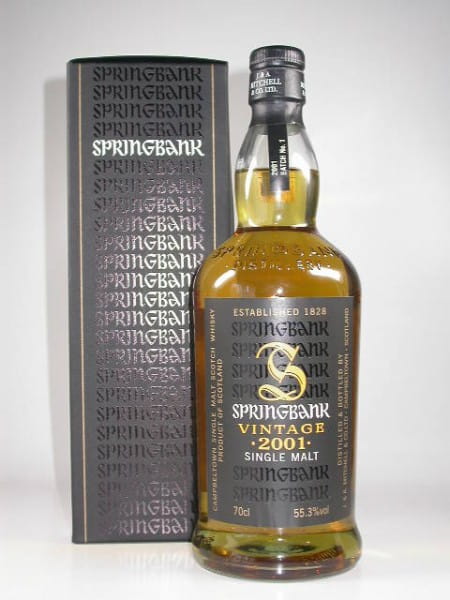 Springbank Vintage 2001/2009 Batch No. 1 55,3%vol. 0,7l