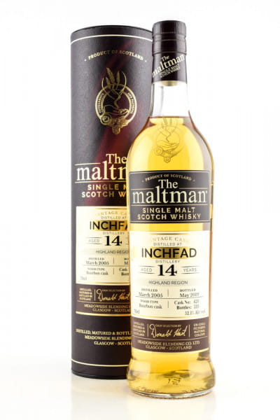 Inchfad 14 Jahre 2005/2019 Bourbon Cask #420 The Maltman 52,1%vol. 0,7l