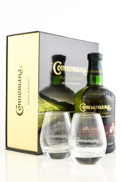 Connemara Distillers Edition 43%vol. 0,7l mit 2 Gläsern