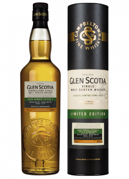 Glen Scotia 2013/2021 2nd Fill Demerara Rum Barrel 20/329-2 55,8%vol. 0,7l