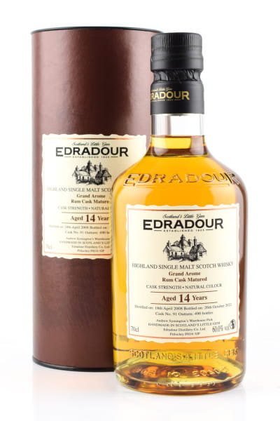 Edradour 14 Jahre 2008/2022 Grand Arome Rum Cask #91 60%vol. 0,7l