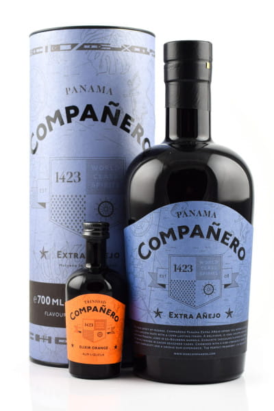 Companero Panama Extra Anejo 54%vol. 0,7l mit Miniatur