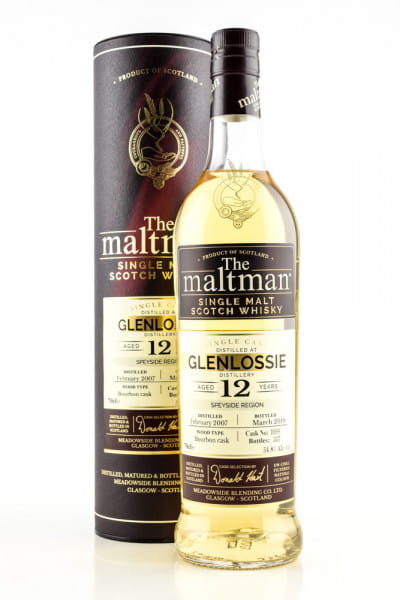 Glenlossie 12 Jahre 2007/2019 Bourbon Cask #1099 The Maltman 54,8%vol. 0,7l