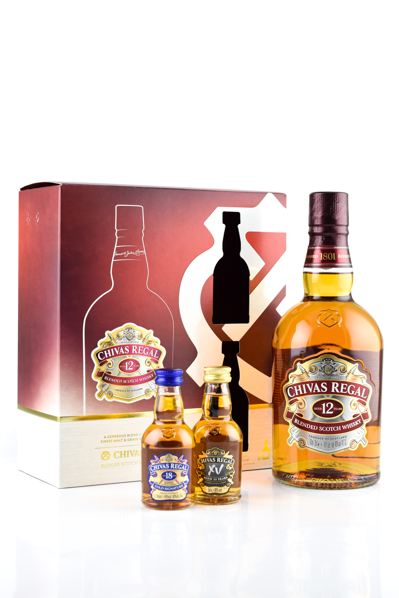 Chivas Regal 12 year old with 2 miniatures at Home of Malts >> explore now!  | Home of Malts