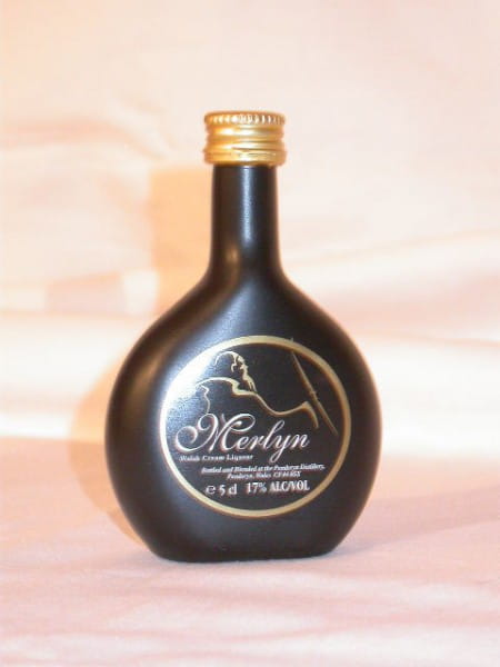 Merlyn Welsh Cream Liqueur (Penderyn) 17%vol. 0,05l altes Design