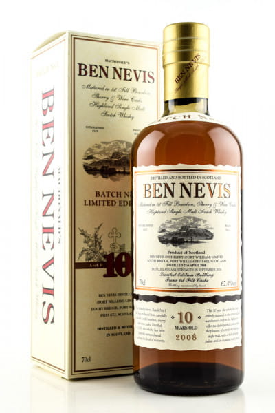 Ben Nevis 10 Jahre 2008/2018 Batch No. 1 62,4%vol. 0,7l