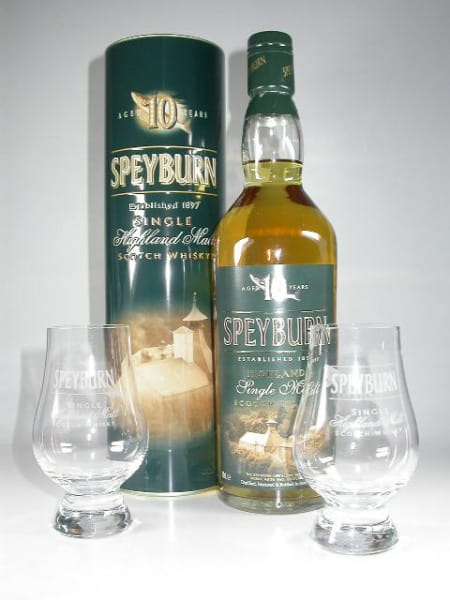 Speyburn 10 Jahre 40%vol. 0,7l mit 2 Gläsern (Christmas-Pack)
