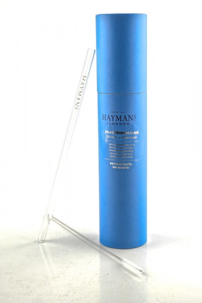 Hayman's Glas-Trinkhalme 20 Stück inkl. Bürste