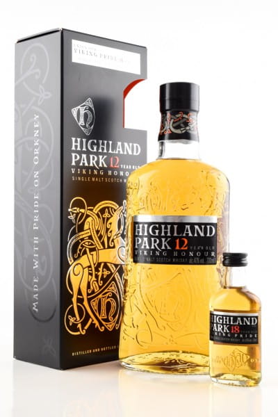 Highland Park 12 Jahre 40%vol. 0,7l - inkl. 18 Jahre 43%vol. 0,05l
