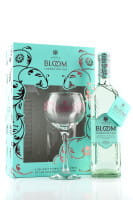Bloom London Dry Gin 40%vol. 0,7l mit Copa-Glas