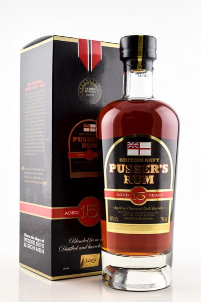 Pusser's British Navy Rum 15 Jahre 40%vol. 0,7l