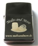 Malts and More - Zippo - lighter - chrome Iced