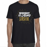 Whisky is liquid Sunshine T-Shirt Gr. L 100% Baumwolle
