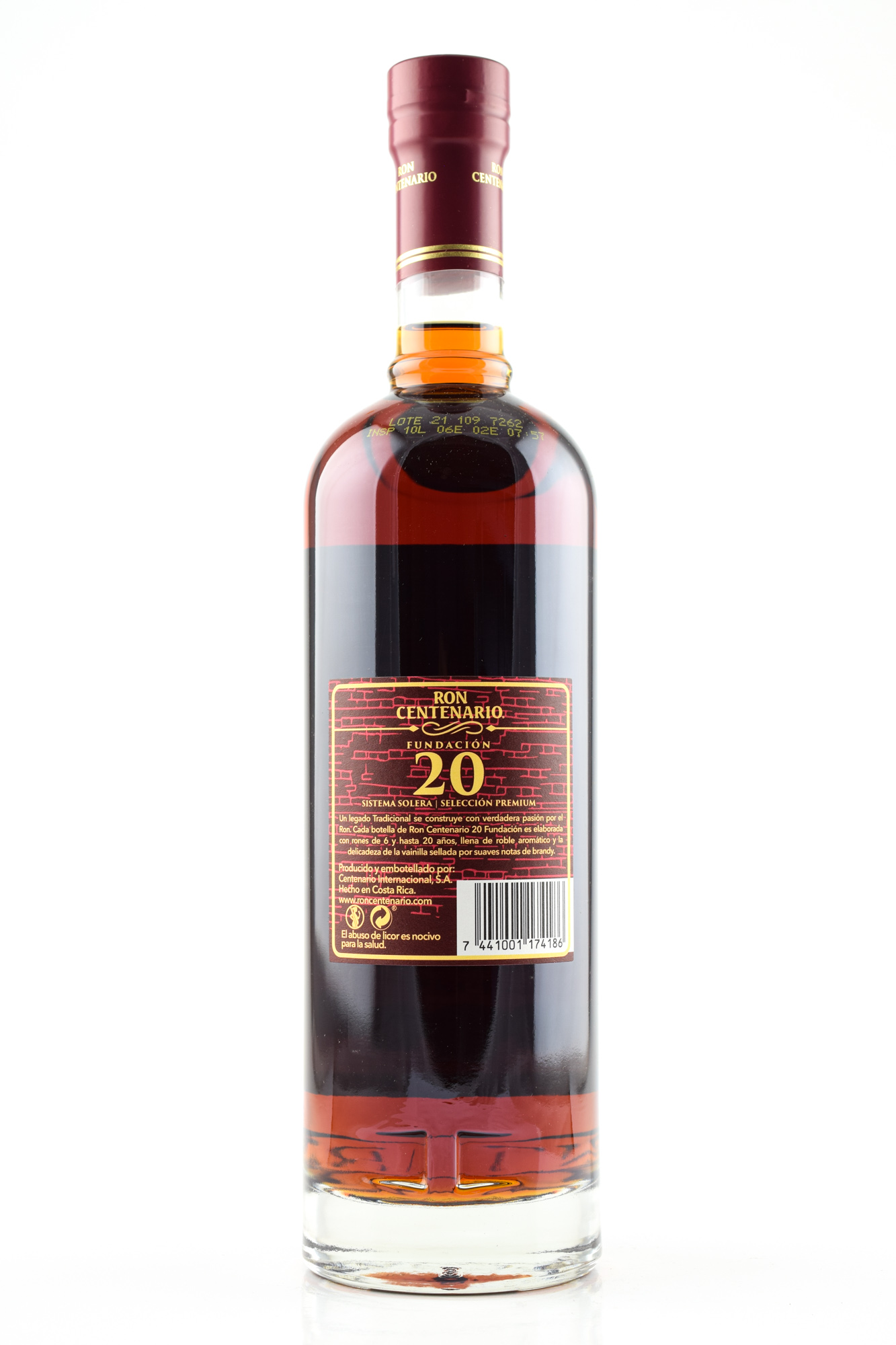 Ron Centenario 20 Year by type 0,7l 40% of | Rum | vol. Rum Rum | Fundación Old Home | Malts