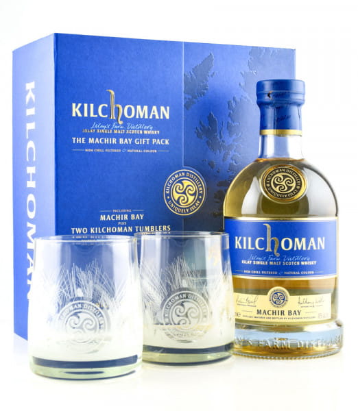 Kilchoman The Machir Bay Gift Pack 46%vol. 0,7l inkl. zwei Gläser
