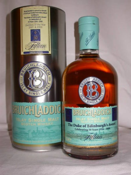 Bruichladdich 15 Jahre &quot;The Duke of Edinburgh&#039;s Award&quot; 54%vol. 0,7l